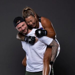 Arlene Blencowe Instagram - What a ride! You and me 🫶🏽
For the past 10 years you’ve been my biggest support. Picking me up at my lowest points and been there to celebrate the highs. The right balance of being soft with me when I need it and also telling me to pull my head in. 
All I can say is that I wouldn’t have reached the levels that I did, if it wasn’t for you. 
From having the confidence in yourself and the trust in me and our relationship, to allow me to fully give everything to being a fighter. Being away for months on end while you were home with the kids. To supporting me in every crazy idea I’ve had and continue to have. You’re my rock and I’m forever grateful that life has blessed me with you!! 
We did this together, we changed the narrative of our lives and gave our family the beautiful future that we have.