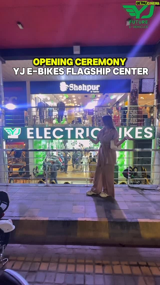 Arooj Fatimah - 3 Likes - Enjoying the electrifying moments at @yjfuturevehicles on the opening ceremony of YJ E-bikes Flagship Centre, Faisalabad. 

Explore the vibrant vibes of our brand-new showroom and find your perfect electric bike match today!

📍 Shop No. 42, Lower Ground, Missaq-ul-Mall, Faisalabad

#yjfuture #electricbikes #GrandOpening #SmartMobility #GoElectric #gogreen #electricrevolution