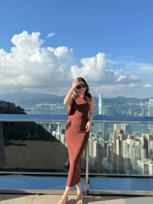 Arpita Gupta Instagram - The skyline of this city is my fav part 🤎
Dress is from Zara!