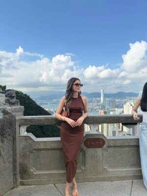 Arpita Gupta Instagram - The skyline of this city is my fav part 🤎
Dress is from Zara!