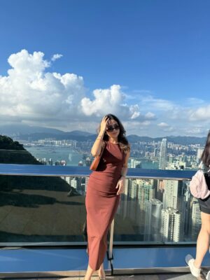Arpita Gupta Instagram - The skyline of this city is my fav part 🤎
Dress is from Zara!