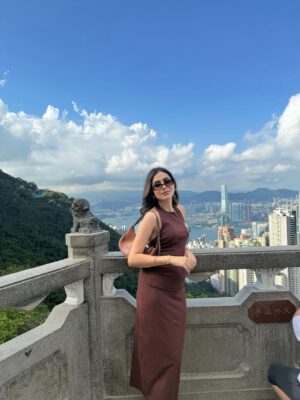 Arpita Gupta Instagram - The skyline of this city is my fav part 🤎
Dress is from Zara!