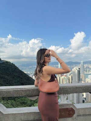 Arpita Gupta Instagram - The skyline of this city is my fav part 🤎
Dress is from Zara!