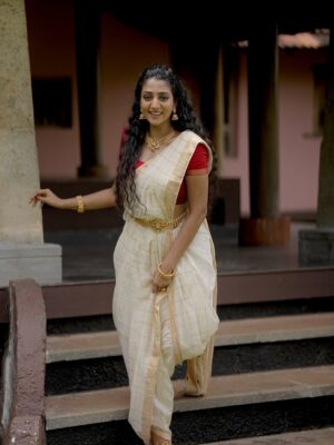 Arsha Baiju Instagram - ✨

📸 @k_a_sreerag_ 
Makeup @santhosh.vks.makeupartist 
Saree @byhand.in 
Edit @dopsinto_pod