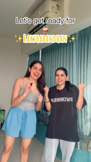 Asfi Javed Instagram - Rakshabandhan in style with my sister, who’s like a brother to me @urf7i 😂🫂🩷

@dysonbeauty @dyson_india 
#StyleWithDyson #DysonIndia #MyAirwrapStyle #GoodbyeExtremeHeat #DysonExperience #DysonBeauty #DysonAirwrap #Airwrapid #Collaboration