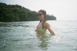 Ashley Newbrough Instagram - salty sunsets i have no notes 🥥 🇲🇽