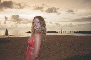 Ashley Newbrough Instagram - salty sunsets i have no notes 🥥 🇲🇽