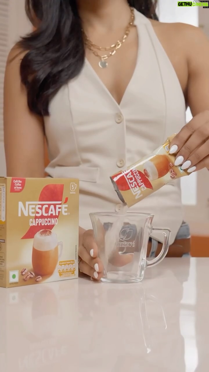 Ashna Zaveri - 44.5K Likes - 5 quiet minutes, my corner, and my NESCAFÉ Cappuccino-frothy, indulgent, and so easy to make. The perfect way to take a pause and get through busy days. 
It’s a small ritual, but it’s mine — and it makes all the difference. ☕✨
#MyPerfectCoffeeBreak #NESCAFÉ