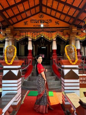 Ashvithi Shetty Instagram - Namma Guthu (ancestral) Mane ā„ļø
Blouse @viha.alankar š