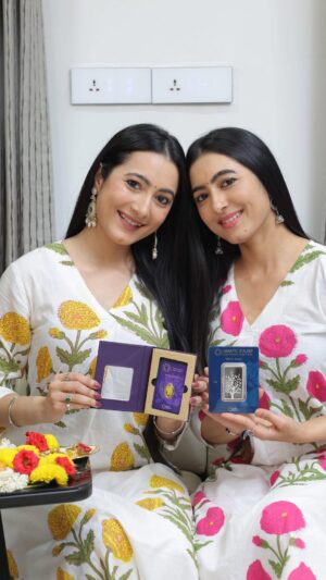 Ashvithi Shetty Instagram - From silly fights to shared dreams, your sister has been your shadow and light. You’ve grown together, laughed together, and survived life’s chaos, together.
Celebrate this Raksha Bandhan with a gift that speaks louder than words; a symbol of strength and forever love, with MMTC-PAMP’s 99.99% purest Gold and Silver
#MMTCPAMP #PurestGold #PurestSilver #ForThoseWhoKnowThePurest #Sisters #RakshaBandhan