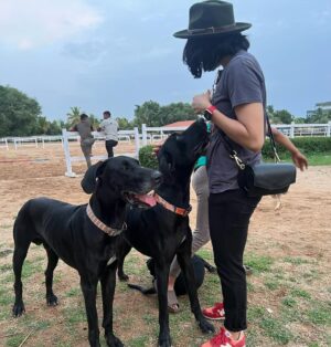 Ashwini Ponnappa Instagram - 👭🐎 🐕 🌅
.
.
.
.
#muchneeded ♥️
