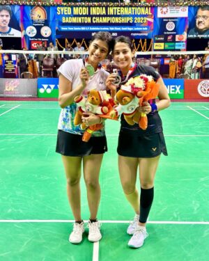 Ashwini Ponnappa Instagram - 🥈🙏🏻☺️
.
.
.
.
#syedmodiindiasuper300