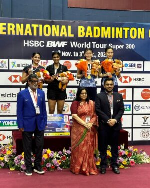 Ashwini Ponnappa Instagram - 🥈🙏🏻☺️
.
.
.
.
#syedmodiindiasuper300