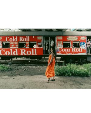 Asmee Ghosh Instagram - In a world that never stops moving, I chose to pause to lean into my own rhythm, to stand boldly where stories pass and silence speaks louder than noise. Draped in hues, wrapped in grace, I’m not waiting for a train, a sign, or permission! just owning the tracks I walk and the fire I carry. I don’t blend in with the blur, I break it. While the world rushes past, I stand still, sharp, and unbothered. Against cracked walls and iron rails, I wear my fire loud and my silence louder. This isn’t softness, it’s strength wrapped in calm. I’m not here to be delicate. I’m here to be unforgettable. Watch the train pass. I’ll still be standing. Rooted to the earth. Miles to go before I sleep….
Behind the lens @swaratghosh 🧡