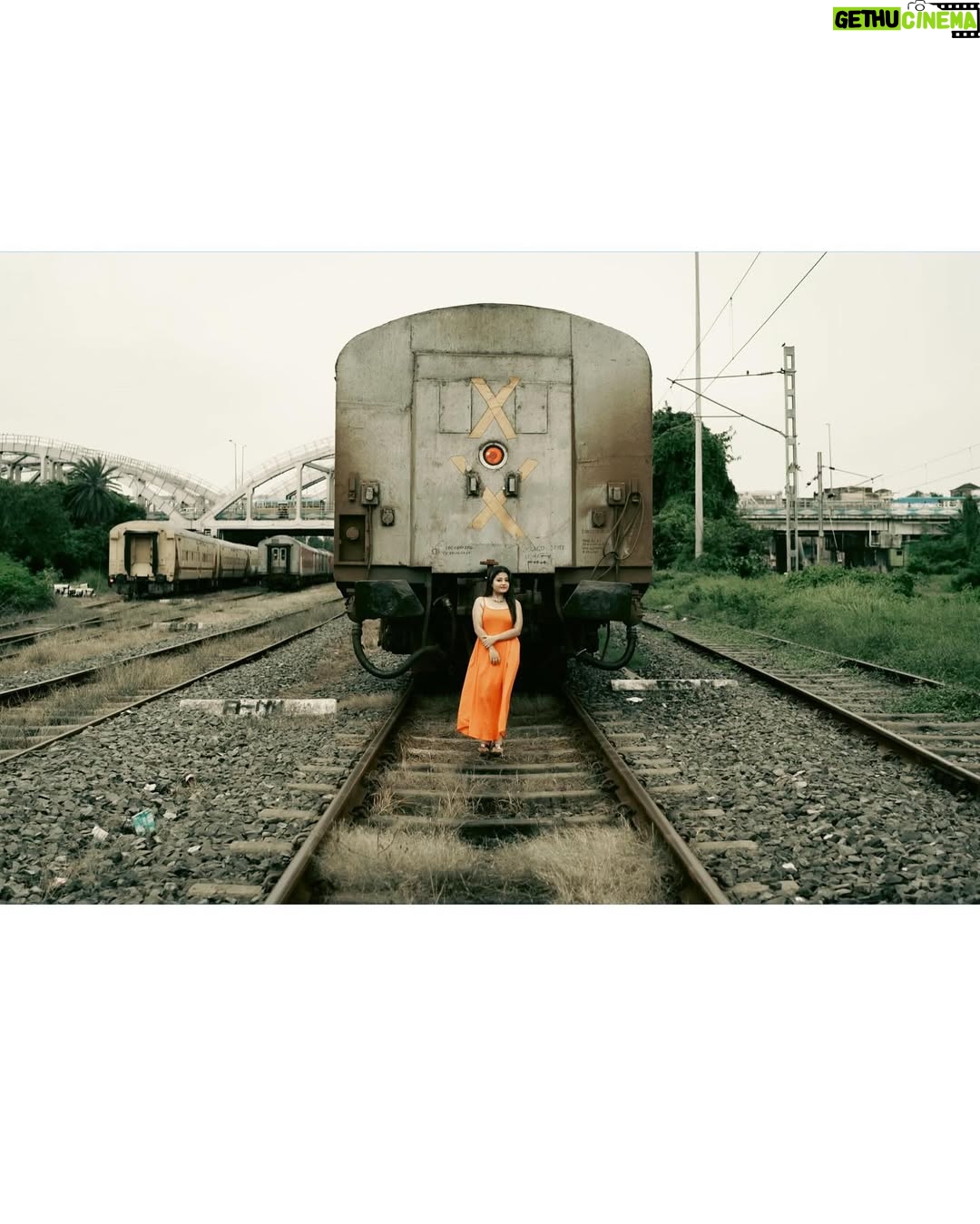 Asmee Ghosh - 12.3K Likes - In a world that never stops moving, I chose to pause to lean into my own rhythm, to stand boldly where stories pass and silence speaks louder than noise. Draped in hues, wrapped in grace, I’m not waiting for a train, a sign, or permission! just owning the tracks I walk and the fire I carry. I don’t blend in with the blur, I break it. While the world rushes past, I stand still, sharp, and unbothered. Against cracked walls and iron rails, I wear my fire loud and my silence louder. This isn’t softness, it’s strength wrapped in calm. I’m not here to be delicate. I’m here to be unforgettable. Watch the train pass. I’ll still be standing. Rooted to the earth. Miles to go before I sleep….

Behind the lens @swaratghosh 🧡
