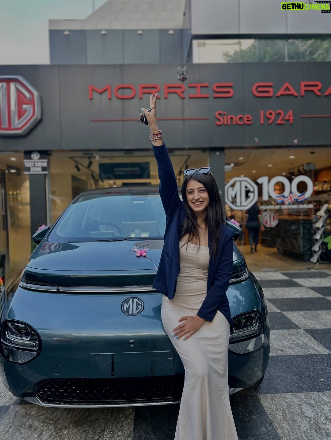 Asmita Arora - 1.7K Likes - They say you never forget your firsts… guess this one’s going to stay parked in my heart forever ❤️Here’s to countless memories, endless drives and new beginnings #myfirstcar