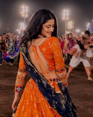 Astha Khandelwal Instagram - Wrapped in colors, I move with the breeze,
Every spin a promise, every twirl a tease. 🌸
Garba flows through me, like a river of grace,
In the dance of the night, I’ve found my place. 💃  #DanceOfLight

 #navratricollection #bhfyp #k #gujjugirl #dodhiya #durgapuja #indian #dodhiyalover #festival #jigneshkaviraj #garbagroup #durga #navratrifestival #navratrichaniyacholi #geetabenrabari #instagood #like #kajalmaheriya #vadodara #gujrat #amdavadi #gujjurocks #gaman #dandiyaraas #happynavratri #jaimatadi #king #gujjumemes #gujjuboy