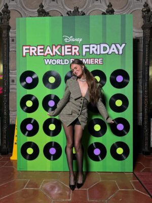 Audrey Grace Marshall Instagram - spent last night celebrating my girl @thesophiahammons !!!! i love u forever i am so endlessly proud 💚💜 cutest movie ever with so much love put into it i had the freakiestttt time 😜 #freakierfriday
