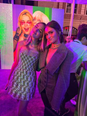 Audrey Grace Marshall Instagram - spent last night celebrating my girl @thesophiahammons !!!! i love u forever i am so endlessly proud 💚💜 cutest movie ever with so much love put into it i had the freakiestttt time 😜 #freakierfriday