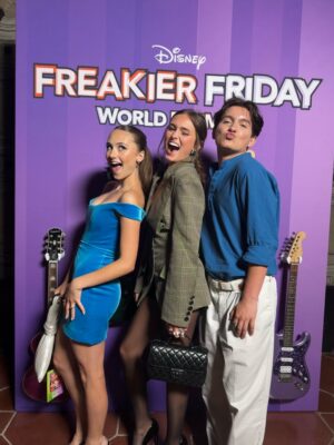 Audrey Grace Marshall Instagram - spent last night celebrating my girl @thesophiahammons !!!! i love u forever i am so endlessly proud 💚💜 cutest movie ever with so much love put into it i had the freakiestttt time 😜 #freakierfriday