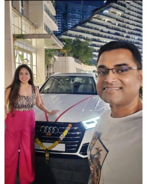 Avantika Khatri Instagram - LATEPOST !! One more AUDI in the hood… at this point, the valet needs a roster ! 😉 On a serious note - Feeling incredibly proud of what we’ve achieved together! Big wins, Bigger wheels - Proud of the hustle and Super-Super Proud of Us ! ❤️🧿
.
#KudiAK #AK #fulfilling #our #dreams #onemore #AUDI #AudiQ5 #in #the #hood #love #cars #lovedriving #loveus #hustle #believe #achieve #inspire #avantika #khattri #filmmaker #india #producer #actress #filmdirector #celebrity #avantikakhattrilatestpics #milind #avantikakhattri @directors_visions @avantikakhattri