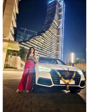 Avantika Khatri Instagram - LATEPOST !! One more AUDI in the hood… at this point, the valet needs a roster ! 😉 On a serious note - Feeling incredibly proud of what we’ve achieved together! Big wins, Bigger wheels - Proud of the hustle and Super-Super Proud of Us ! ❤️🧿
.
#KudiAK #AK #fulfilling #our #dreams #onemore #AUDI #AudiQ5 #in #the #hood #love #cars #lovedriving #loveus #hustle #believe #achieve #inspire #avantika #khattri #filmmaker #india #producer #actress #filmdirector #celebrity #avantikakhattrilatestpics #milind #avantikakhattri @directors_visions @avantikakhattri