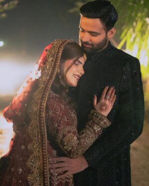 Ayesha Ijaz Instagram - Ayesha & Hamza♥️
@ayeshaijazblog
@alluresalonspaofficial