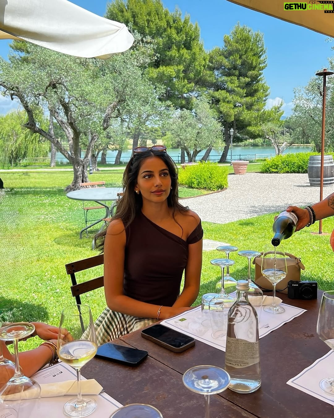 Banita Sandhu - 80.1K Likes - wine-ding down for the day 🍷