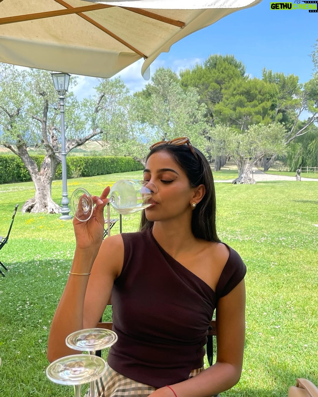 Banita Sandhu - 80.1K Likes - wine-ding down for the day 🍷