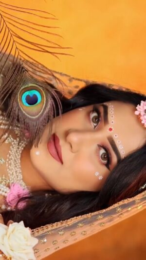 Barsha Patra Instagram - ✨Comment “Link” Radha Rani 🪈🪷Radha is the soul of Krishna, and Krishna is the heartbeat of Radha 💕