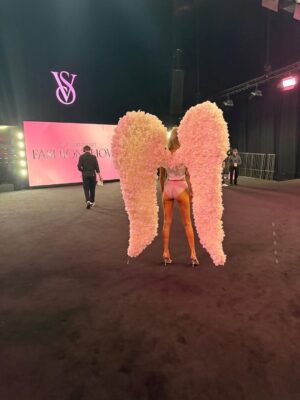 Bella Hadid Instagram - Closing the show in these wings 🪽 Heavy or not… your girl will always keep walkin the walk ! Never gets old walking this runway… Thank you for the most beautiful look I’ve ever seen @victoriassecret @carlynecerfdedudzeele @adamselman @piergiorgio @patmcgrathreal @jawaraw Boom 🪽💥 🪽