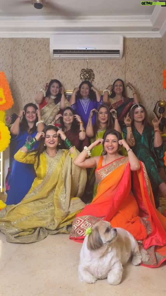 Bhagyashree - 110.3K Likes - Karwa Chauth with friends: fasting in tradition, feasting in laughter.
Also #lordofthechords @sonunigamofficial is trending with his og so we had to!!FastAndFabulous #FriendsWhoFastTogether #KarwaChauthLaughs #MoonWatchParty #GirlGangGoals #SassyAndSacred #DesiSquadGoals #FestivalWithATwist #MoonlightMasti #SquadOverMoon #KarwaChauthComedy #TraditionWithATwist #LaughterIsSacred
