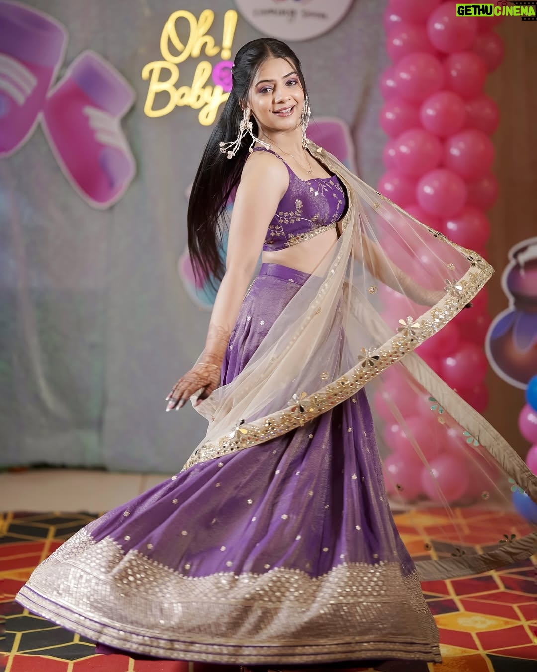 Bhavi Mewada - 10.8K Likes - When tradition calls, I answer in style💜✨
Last photo😍🧿
.
.
Outfit- @the_adhya_designer 
MUA- @nikitas_bridal_studio 
📸- @sensational_shutterz 
.
.
#instagram #new #post #photoshoot #photographers #portrait #portraitphotography #portrait_vision #fashion #fashiongram #fashionista #fashionable #cuteness #traditional #look #2025 #function #babyshower #vibes #explore #foryou #bhavi #bhavisknotique #bhavicrew