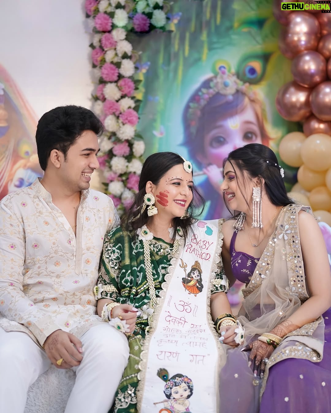 Bhavi Mewada - 38.1K Likes - Today is her baby shower — the one who was like a mother to me is now becoming a mother herself. Time truly flies. I’m going to be a maasi now, which is no less than being a mother. I’m so happy for you Moti Bhen. May God bless you with everything your heart desires and protect both you and your baby from the evil eye🧿♥️🌎
.
.
MUA- @nikitas_bridal_studio 
📸- @sensational_shutterz 
.
.
#instagram #new #post #photographer #photoshoot #photograph #portrait #babyshower #babyshowergift #babyshowerideas #sisterhood #traditional #look #maa #masi #love #trending #explore #foryou #followforfollow #bhavicrew #2025 #goodnews #bhavi