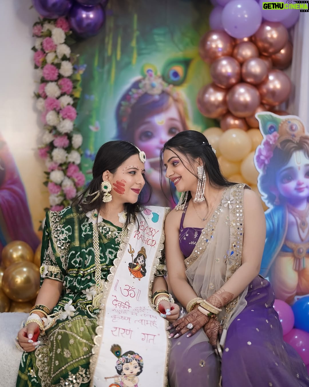Bhavi Mewada - 38.1K Likes - Today is her baby shower — the one who was like a mother to me is now becoming a mother herself. Time truly flies. I’m going to be a maasi now, which is no less than being a mother. I’m so happy for you Moti Bhen. May God bless you with everything your heart desires and protect both you and your baby from the evil eye🧿♥️🌎
.
.
MUA- @nikitas_bridal_studio 
📸- @sensational_shutterz 
.
.
#instagram #new #post #photographer #photoshoot #photograph #portrait #babyshower #babyshowergift #babyshowerideas #sisterhood #traditional #look #maa #masi #love #trending #explore #foryou #followforfollow #bhavicrew #2025 #goodnews #bhavi