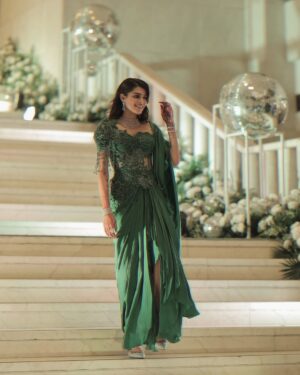Bhavna Jain Instagram - His prettiest problem 🤌🏻💚

Our look for my brother’s Sangeet night! I don’t know there is just something about this shade of green that always makes me go🥰🥰

Bhavna’s outfit: @aggunjofficial 
Sachin’s outfit : @thehouseofjoyd 

#couplegoals #couplephotos #poseideas #relationships #relationshipgoals #marriedlife #lovers #loveyou #outfitinspiration #sangeetlook #wedding #indiandesigns #indianweddings #shaddi #bhaikishadi #aesthetic