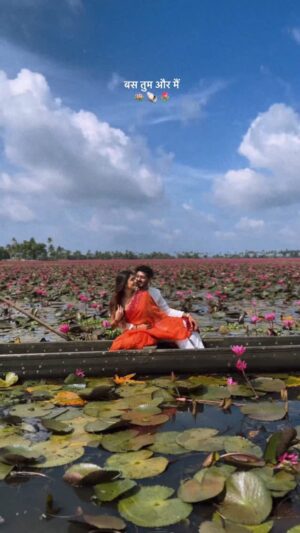 Bhavna Jain Instagram - That feeling when you fall in love with the right person>>>

#couplegoals #waterlily #lotusflower #kerala #keralatourism #keralaattraction #beautifuldestinations #foryou #relationshipgoals #marriedlife #couplevideos #preweddingshoot #couplelove #loveyou #valentine #husbandandwife #justmarried #waterlilies #boatlife #90s #desilook #desicouple #india