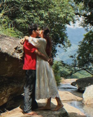 Bhavna Jain Instagram - You deserve someone who never holds back their love. Someone who grabs your hand in public, no matter who is around to watch. Someone who kisses you on the forehead as often as the neck. Someone who says I love you every single time they feel the urge, because you deserve to hear those words as much as humanly possible. ♥️

(Couple poses, photo ideas, love quotes, married life, kerala, tourism, india, relationship goals, romantic, aesthetic, Pinterest inspired, goals)

#couplegoals #relationshipquote #vacation #kerala #waterfall #lovers