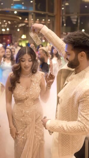 Bhavya Monga Instagram - Back story: I have always hated gimmicky entries & the formalities that come along making the couple awkward! It has always been about us, our vibe, our song & our moment of foreverš„°
3 months to this beautiful dayšš§æ
@nishchayarya š„°
@tanakshh
@konceptndesignsbyamir
@lakshdholcrew
#engagement #entry #brideentry #couple #roka #engagedš