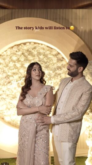 Bhavya Monga Instagram - 🪬🧿
Wearing @tanakshh
@sonalsharmamakeup 
@piyushstylingart 
@lightstrokesphotography 

.

[ couple , couple reel , funny couple , funny , memes , couple memes ]
