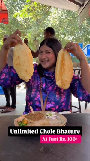 Bhawna Singla Instagram - Ap kitne kha skte ho? Comments below! 🥰🥰
Delhi NCR’s First Place Serving Unlimited Bhature! 😋😋
Things to remember
✅Don’t visit with your car, as there is no parking facility
✅Opens till 4:30 PM