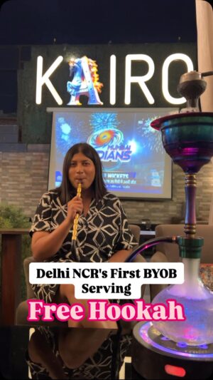 Bhawna Singla Instagram - This is Delhi's first Rooftop BYOB serving Free hookah!
How you can get free hookah👇🏻
If your bill is more than 1500 then you can get hookah free.
Also if your bill is more than 3K then get 20% instant discount!
📍:- @kairorooftopcafe Tagore garden
#delhi #hookah #bar #byob #rooftop #viral #delhincr #delhifoodbloggers #weekend #cafehop