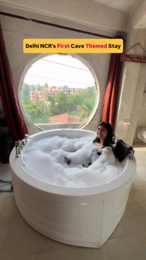 Bhawna Singla Instagram - Comment "Cave" for booking link!
Normal Jacuzzi❌
This round Jacuzzi is worth trying✅❤️
Reasons to try this property @cavesbycraftels
✅Couple friendly
✅You can easily reach by Cab
✅Most happening Jacuzzi
PS:- No lift is there, you have to go by Stairs!
#jacuzzi #cave #caves #delhincr #hotel #couple #couplefamily #couplefriendlyhotels #jacuzzis #jacuzzitime #jacuzzivibes #unmarried #married #couples #date #staycation
