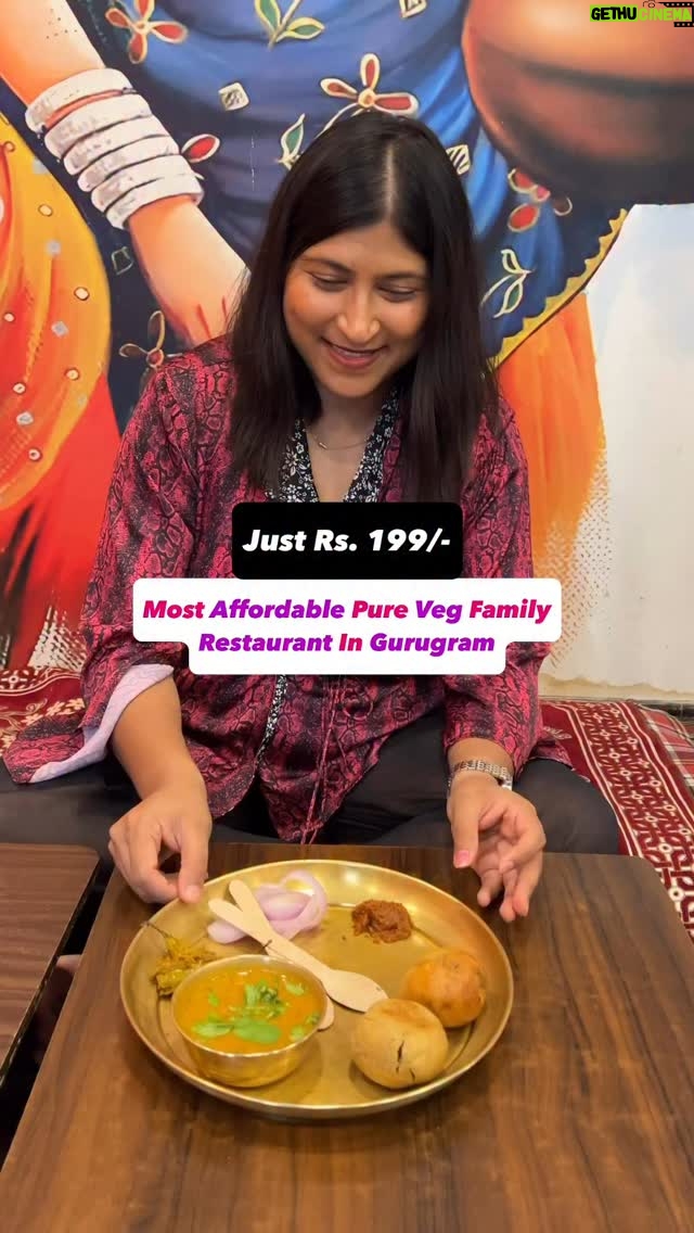 Bhawna Singla - 1K Likes - For Menu Comment "Veg" will send! 

Most affordable family dining in Gurugram @bativvalaz 😍😍

#family #dining #food #rajasthan #rajasthani #foodreels #foodporn #tasteofrajasthan #jaipurfood #gurugrammers #reel #cafeholic
