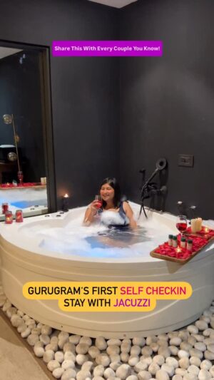 Bhawna Singla Instagram - Comment "Jacuzzi" will send booking link! @gatsby_studios
Open Jacuzzi❌
JacuzzI In Room✅
Share this video with every couple! Reasons to visit this most romantic place in Gurugram!
✅Free Parking
✅Hygenic
✅Jacuzzi size is fit for 2 people!
✅Most Romantic experience
Note:- You can get instant 500 Off after showing this video!
📍:- Sector 49, Element one mall, Gurugram
#gurugram #reel #jacuzzi #gurugrammers #stay #staycation #couple #couplegoals #couples #viralreels #cafeholic