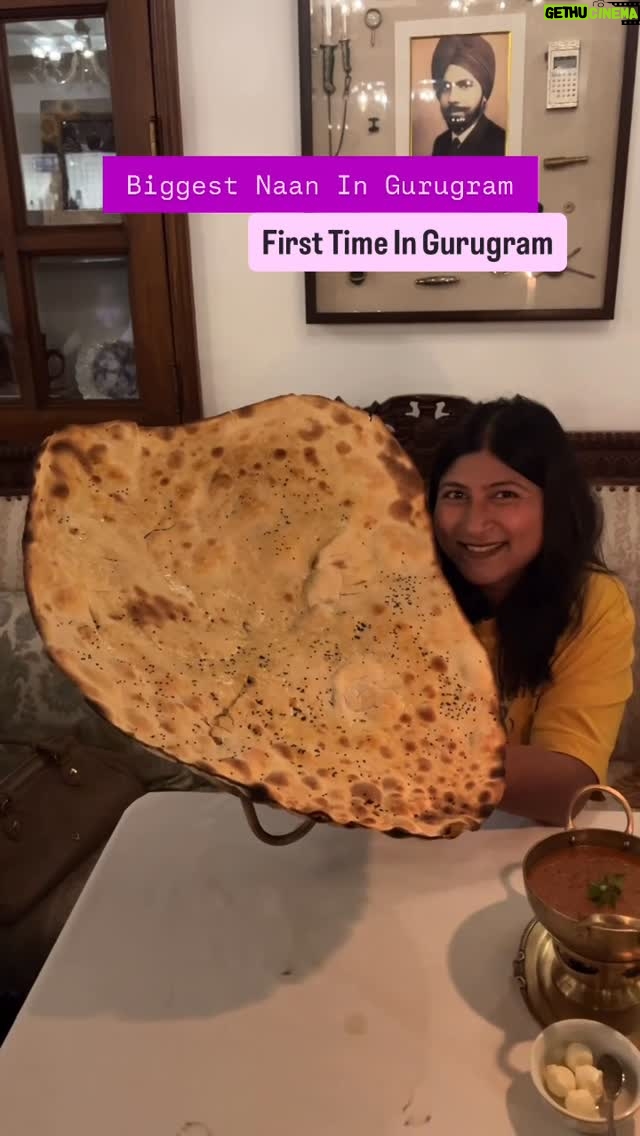 Bhawna Singla - 773 Likes - This biggest Naan is perfect for 5-6 people! Save & share with you family and plan a Saturday dinner here @ikkpanjab 

#saturday #weekend #naan #gurugram #punjab #family #dinner #familydinner #candlelit #cafeholic