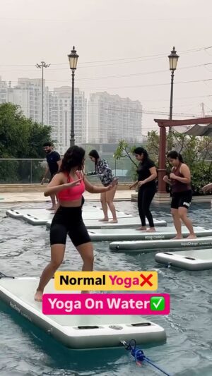 Bhawna Singla Instagram - Comment "Link" will send in your DM!
India's first Aqua yoga now in Gurugram!
You can't miss this aqua yoga if you're in love😍😍 @get.wet.fit
#yoga #getwetfit #dubai #india #aqua #aquayoga #wateryoga #poolyoga #fitnessjourney #fitnessonwater #fitnessmotivation #fitnessjourney #cafeinfluencer #cafehoppingsg #gurugraminfluencer #cafeholic #weekend #sunday