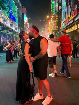 Bhumi Satija Instagram - Him & i ❤️😍🧿
Wearing @bhumi_closet