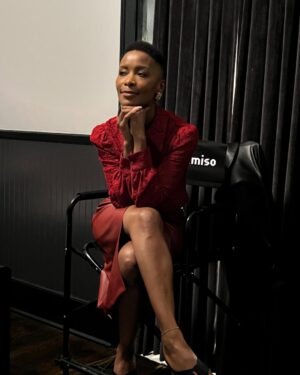 Bonnie Mbuli Instagram - 1. Doing what i love is the reward !
This #Parish journey has been a thrilling adventure.
2. They had just called wrap on a long night shoot, it was our last scene for the season and i was so hungry. Those Versace heels were so pretty but were trying to murder me .
3. Angi Suk’ emabhozeni !
4. Ladies and Gentlemen, @bradleywhitford ! A Boss!!
5. @seekiesimonmua always understood the assignment.
6. Costume Dept said 💧
7. Big up to my stand in artist , you were always so professional, diligent and a joy to work with. Thank you
8. One time, after a long night of painting the town, the three of us were shooting the breeze and these two @skeetulrich & Zackary Momoh suddenly decided it was time for some selfcare! 😂
#Parishdump #Seasonwrapup #Joy #grateful