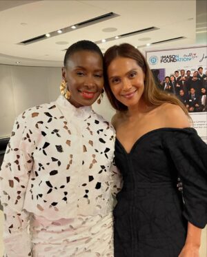 Bonnie Mbuli Instagram - Last night was certainly the most Joyful night i’ve had in a long time, thank you to the @kaymasonfoundation @creativeartistsagency for filling our cups by inspiring us with the generous and destiny changing work you do in the lives of young people in South Africa, @lesleyannbrandt ,you are such a shining example of beauty, brains, talent, humility and a big pure heart, i’m so proud of the work you do. I INVITE you to take some take some time to watch the video at the end and see how you can be part of raising dynamic future leaders in South Africa.